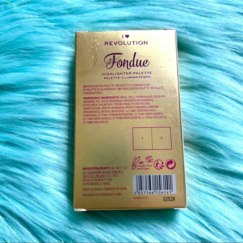 Heart Revolution Limited Fondue Highlighter Palette Chocolate Bar Pink & Ice - Picture 6 of 7